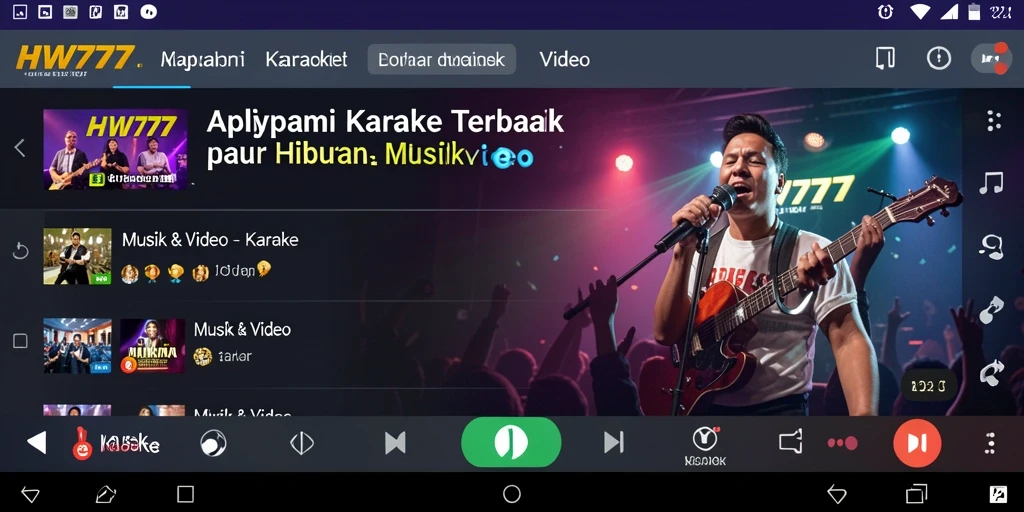 Screenshot HW777 menampilkan antarmuka pengguna yang ramah dan intuitif.