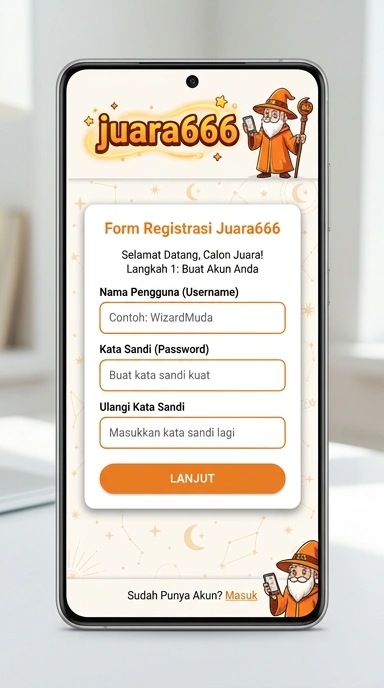 Cara Mudah Buat Akun Baru Juara666 di Android